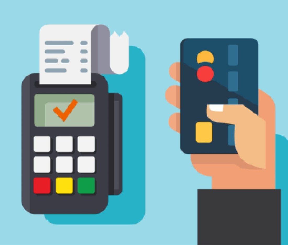 Credit card using conception.